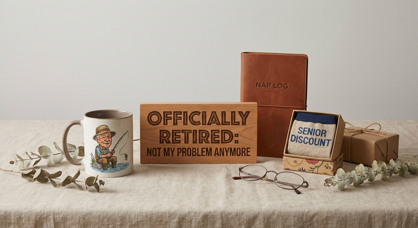 Idées de cadeaux drôles pour la retraite d'un homme